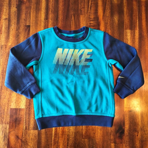 Nike Other - Nike | boys crew neck sweatshirt blue green